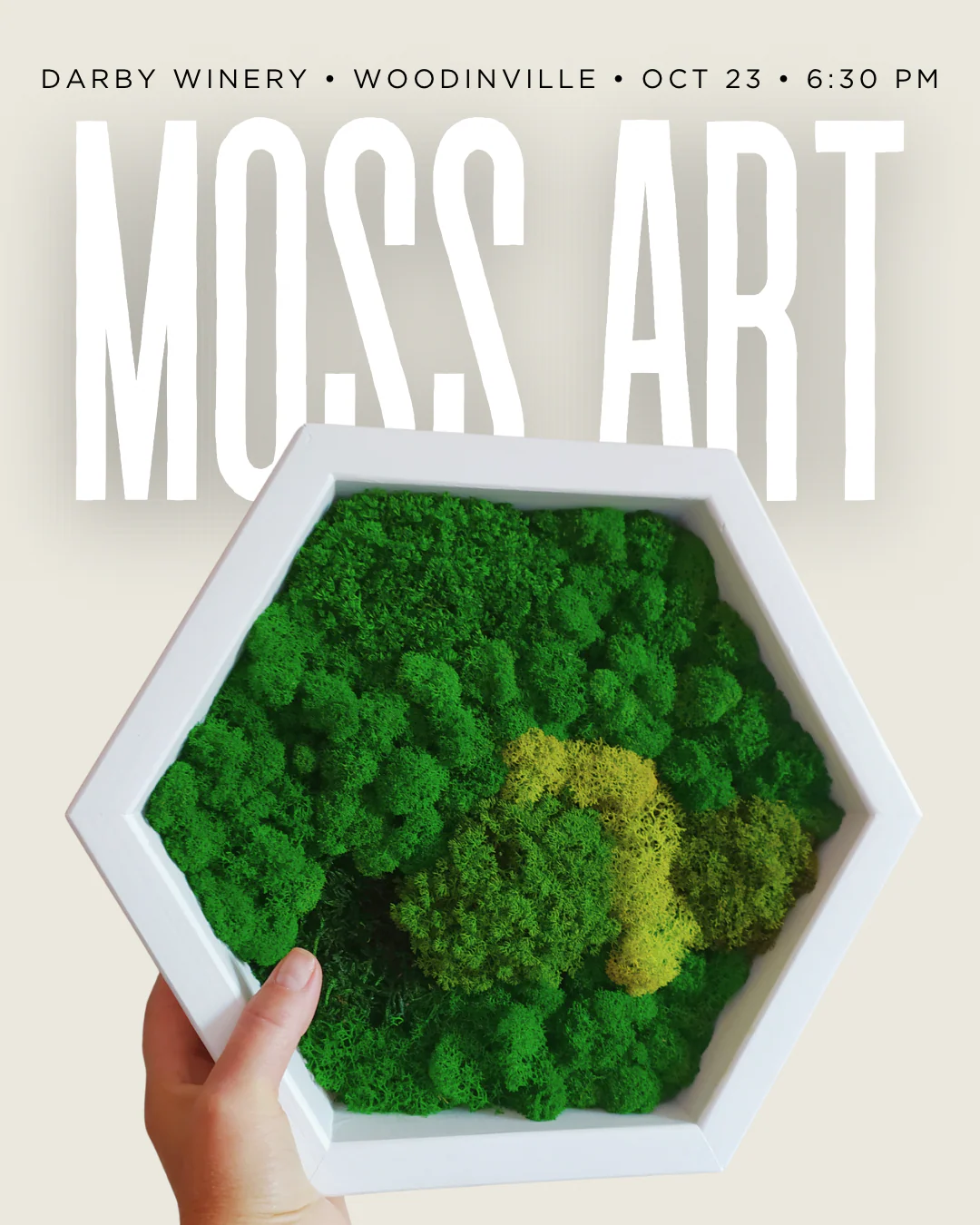 Flora & Fauna Moss Art Workshop (Woodinville)