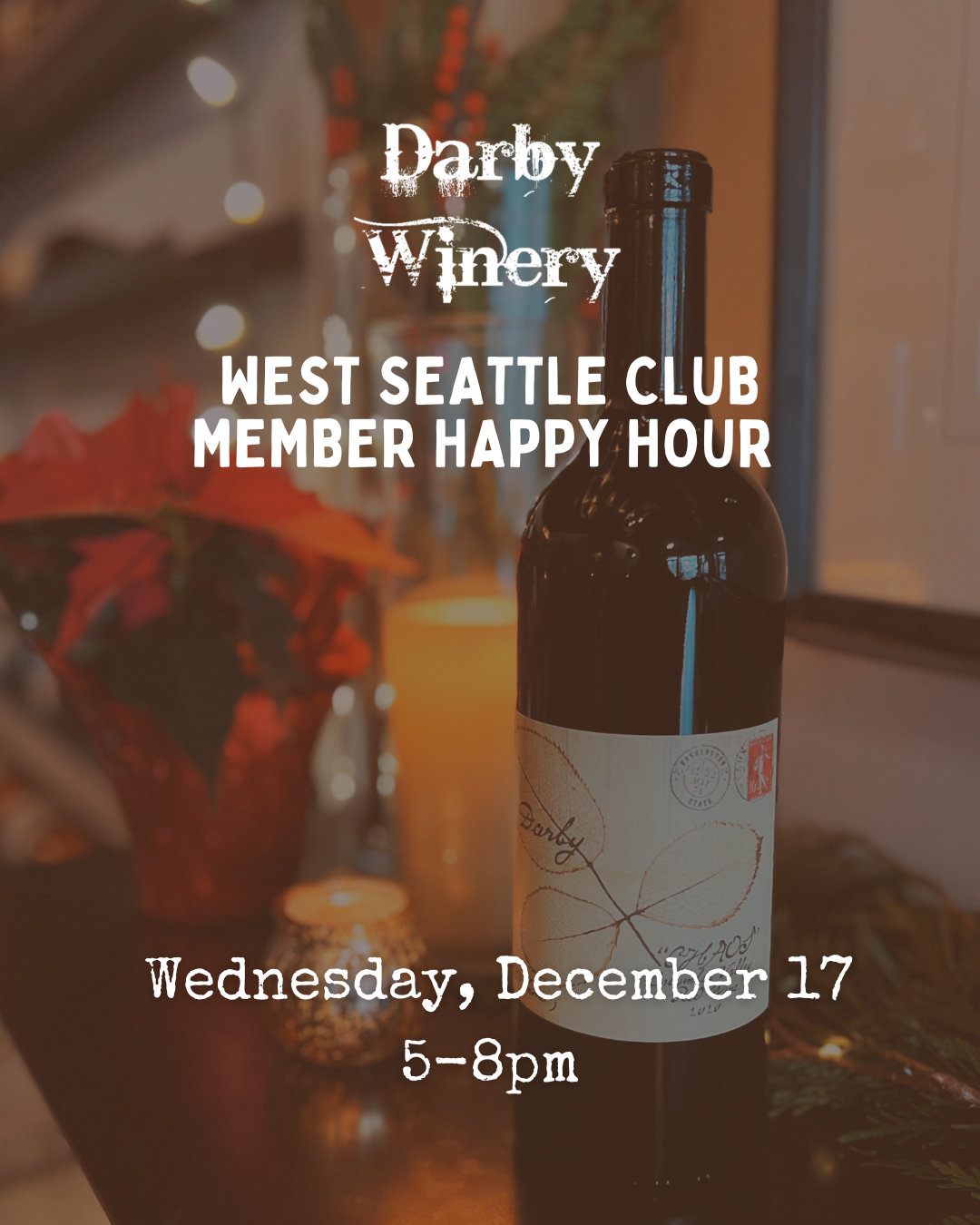 December West Seattle Monthly Club Happy Hour