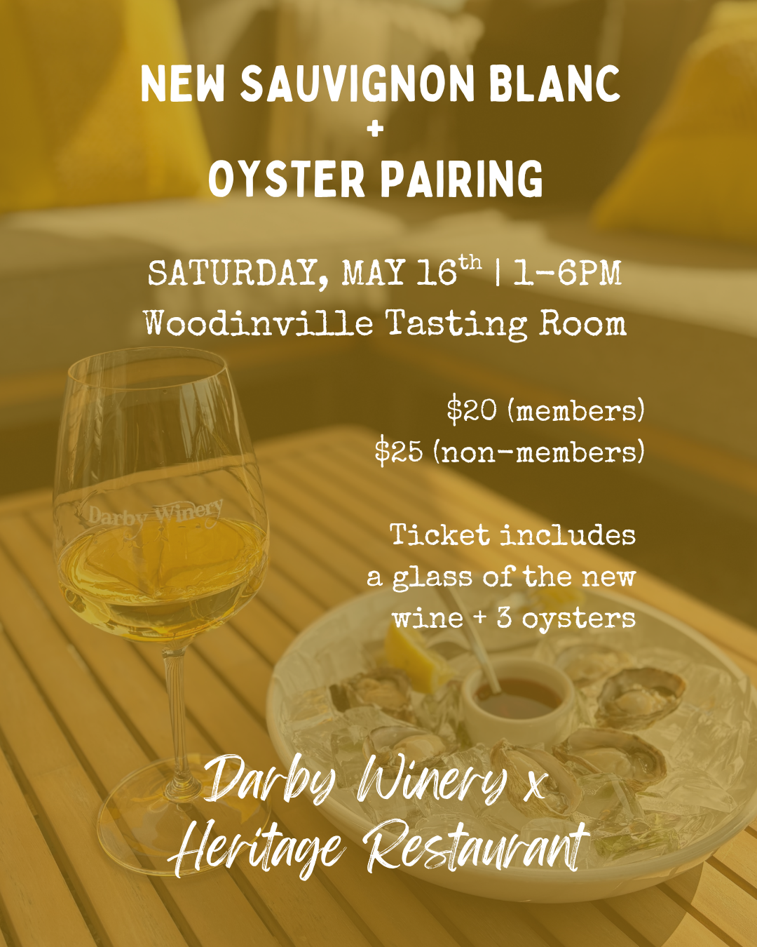 NEW Sauv Blanc + Oyster Pairing