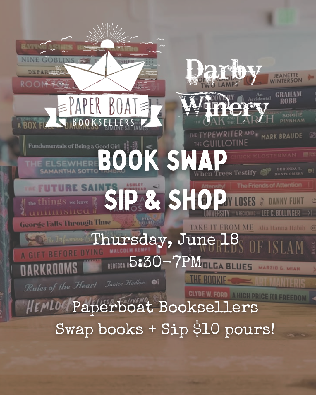 Third Thursday Book Swap @ Paper Boat Booksellers