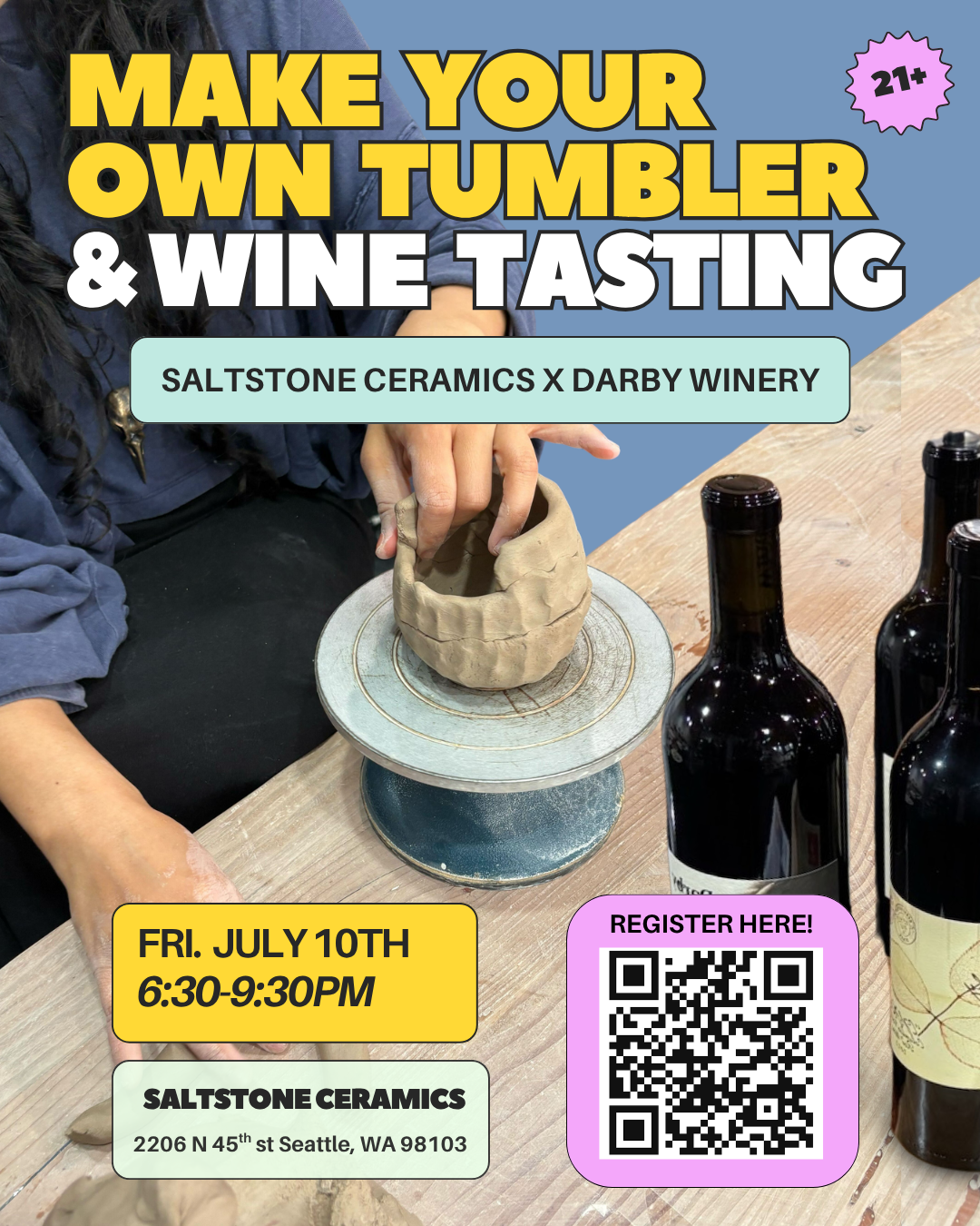 Wine Tasting @ Saltstone Ceramics