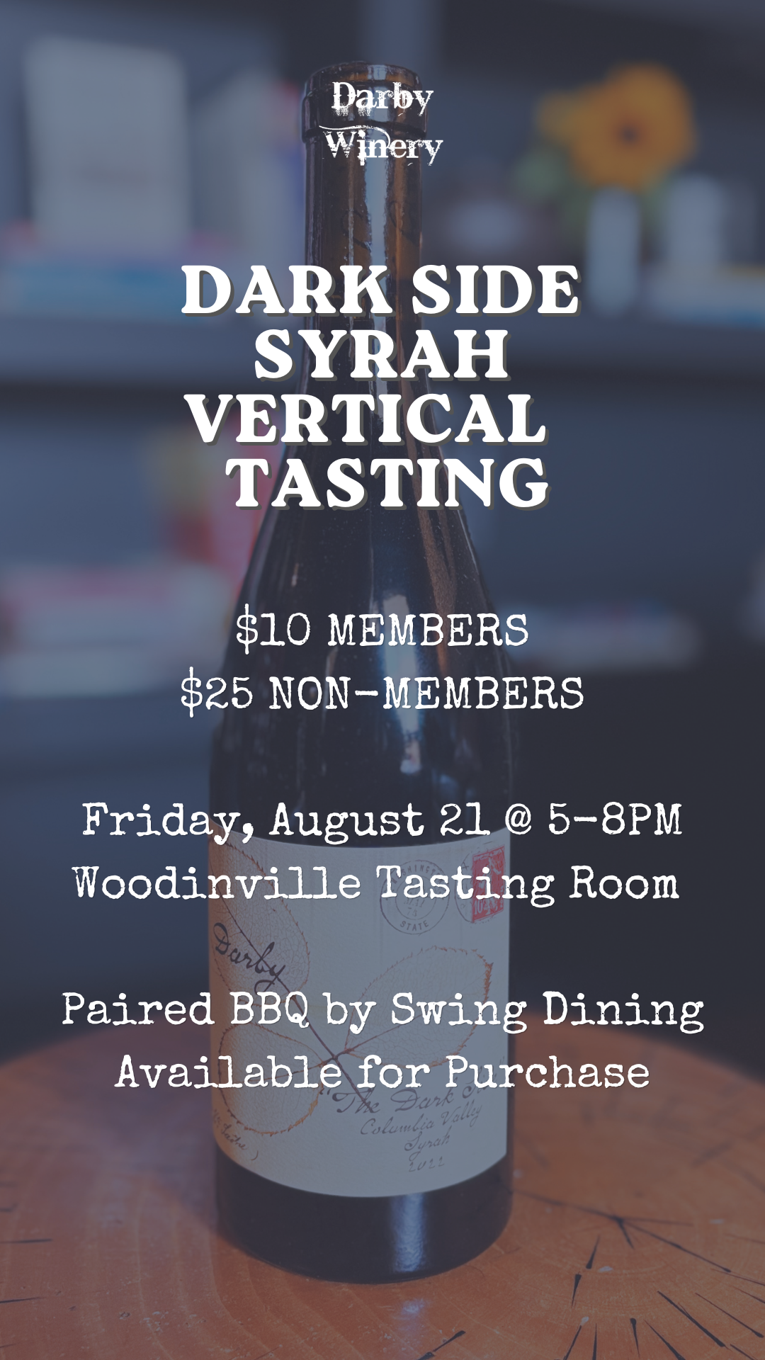 Dark Side Syrah Vertical Tasting