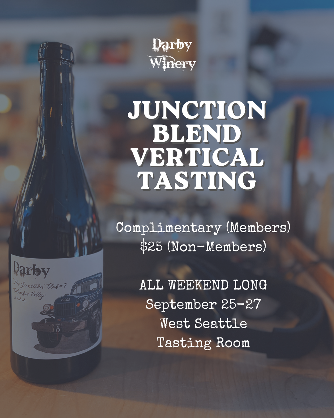 Junction Blend Vertical Tasting in West Seattle